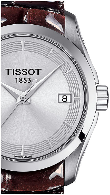  Shop Authentic Tissot T Classic Couturier Quartz Silver Dial Watch For Women - T035.210.16.031.03 - Luxxuri