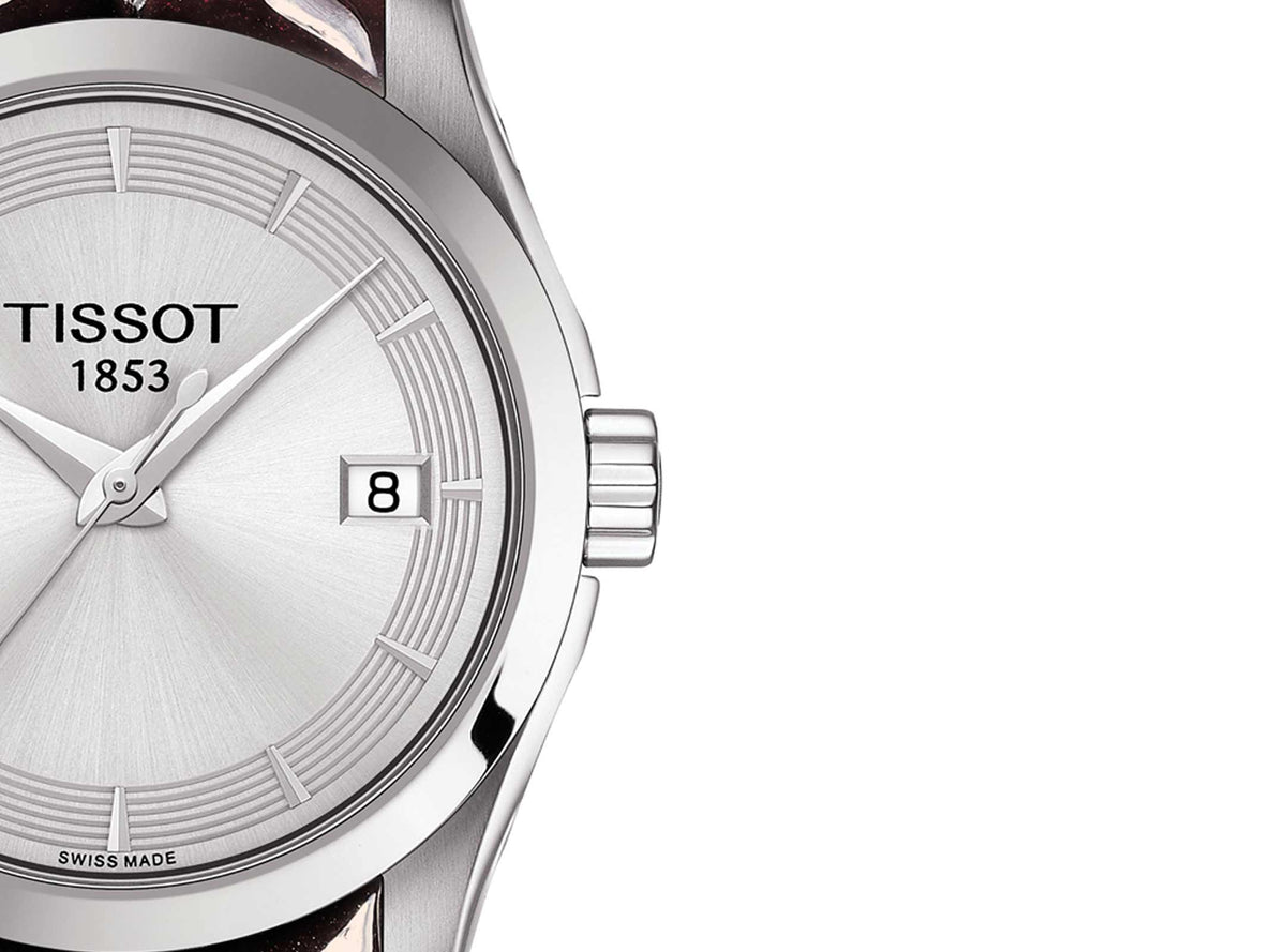  Shop Authentic Tissot T Classic Couturier Quartz Silver Dial Watch For Women - T035.210.16.031.03 - Luxxuri