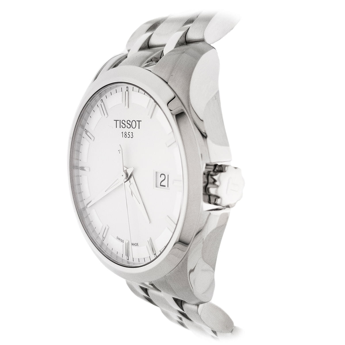  Shop Authentic Tissot T Trend Couturier Chronograph White Dial Silver Steel Strap Watch For Men - T035.410.11.031.00 - Luxxuri