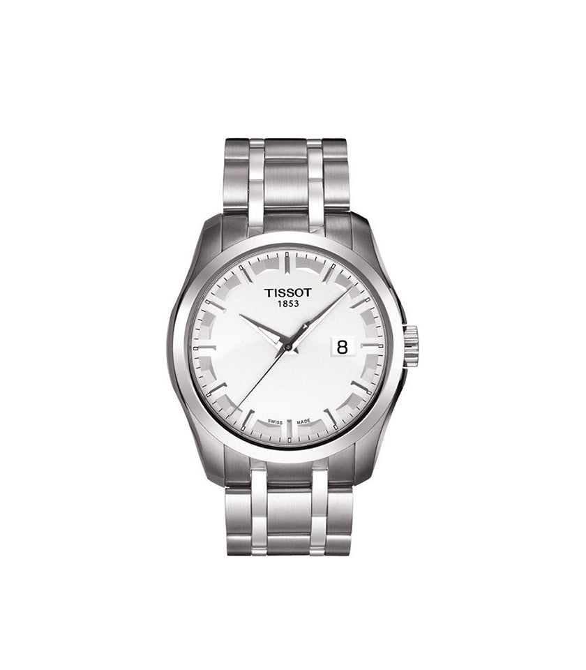  Shop Authentic Tissot T Trend Couturier Chronograph White Dial Silver Steel Strap Watch For Men - T035.410.11.031.00 - Luxxuri