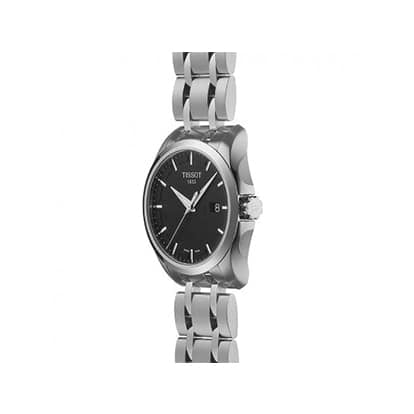  Shop Authentic Tissot T Trend Couturier Chronograph Black Dial Silver Steel Strap Watch For Men - T035.410.11.051.00 - Luxxuri