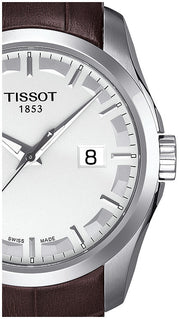  Shop Authentic Tissot T Classic Couturier Chronograph White Dial Brown Leather Strap Watch For Men - T035.410.16.031.00 - Luxxuri