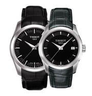  Shop Authentic Tissot T Trend Couturier Black Dial Black Leather Strap Watch For Women - T035.210.16.051.00 - Luxxuri