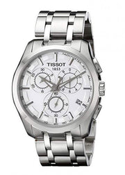  Shop Authentic Tissot Couturier Chronograph White Dial Silver Steel Strap Watch For Men - T035.617.11.031.00 - Luxxuri