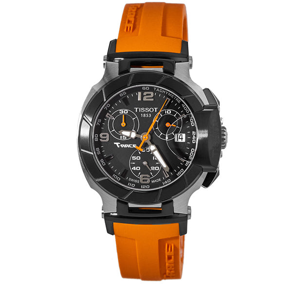  Shop Authentic Tissot T Race Chronograph Black Dial Orange Rubber Strap Watch for Women - T048.217.27.057.00 - Luxxuri