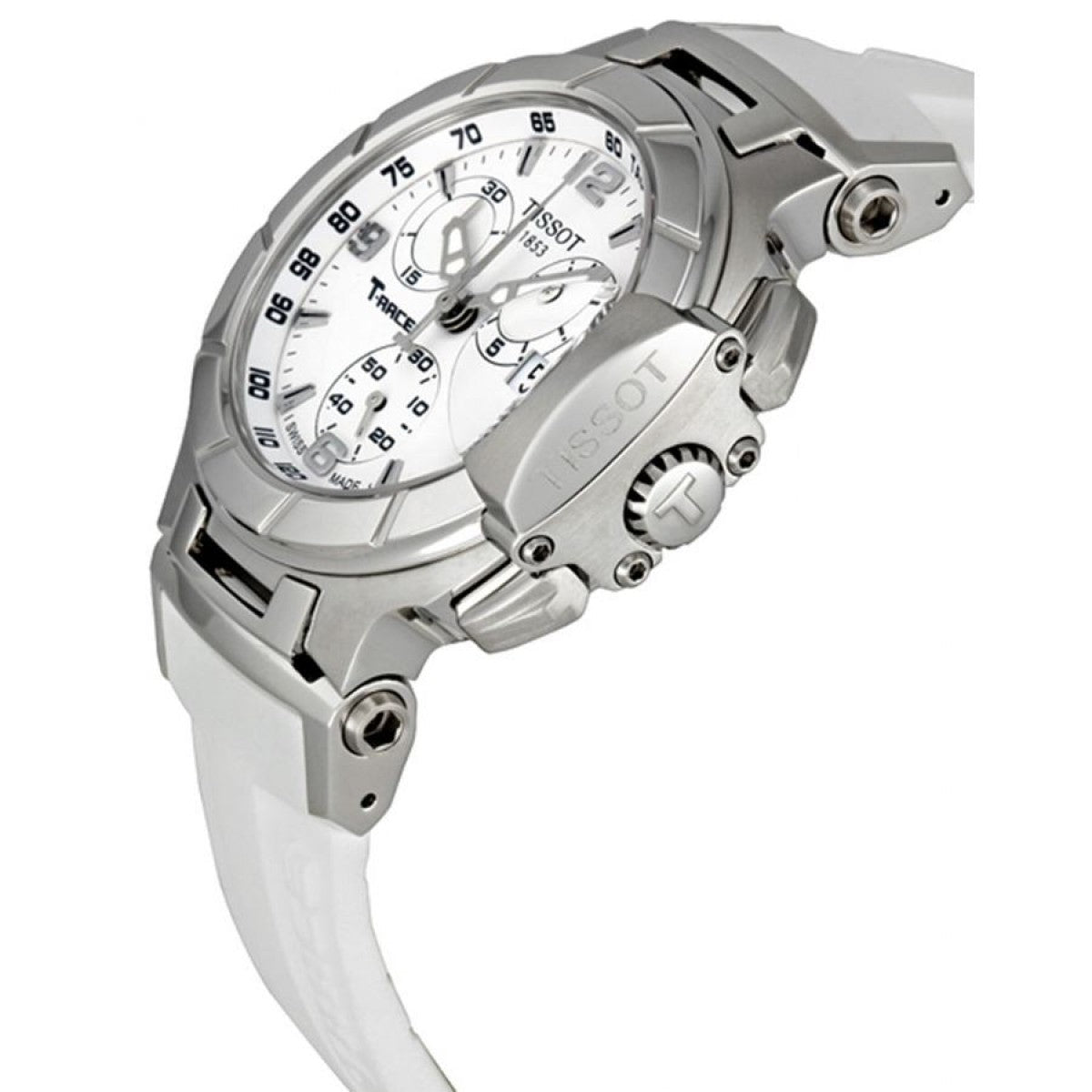  Shop Authentic Tissot T Race Lady Chronograph White Dial White Rubber Strap Watch for Women - T048.217.17.017.00 - Luxxuri