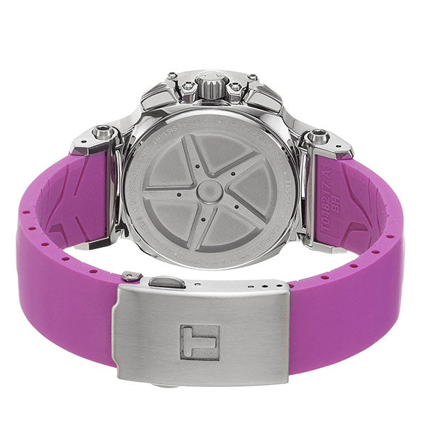  Shop Authentic Tissot T Race Chronograph White Dial Pink Rubber Strap Watch for Women - T048.217.17.017.01 - Luxxuri