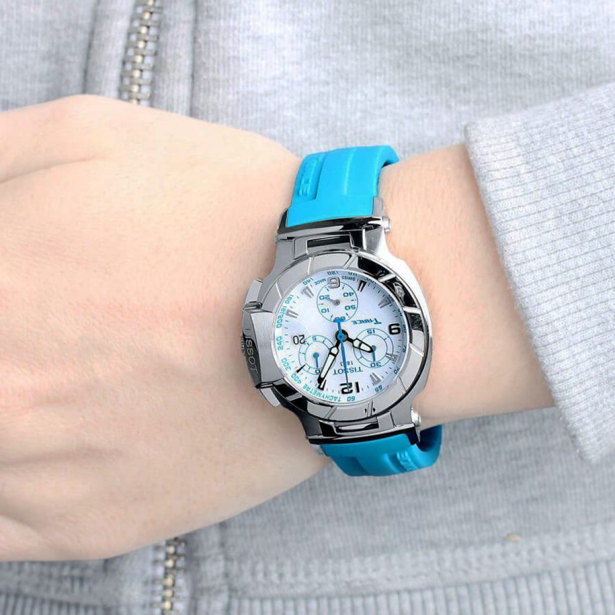  Shop Authentic Tissot T Race Chronograph White Dial Brown Rubber Strap Watch for Women - T048.217.17.017.02 - Luxxuri