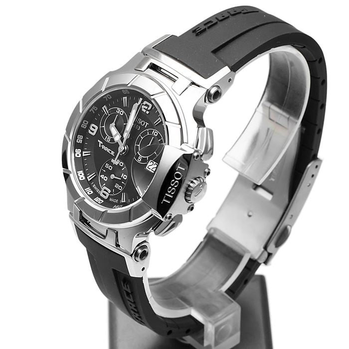  Shop Authentic Tissot T Race Chronograph Black Dial Black Rubber Strap Watch for Women - T048.217.17.057.00 - Luxxuri