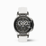  Shop Authentic Tissot T Race Chronograph Black Dial White Rubber Strap Watch for Men - T048.417.27.057.05 - Luxxuri