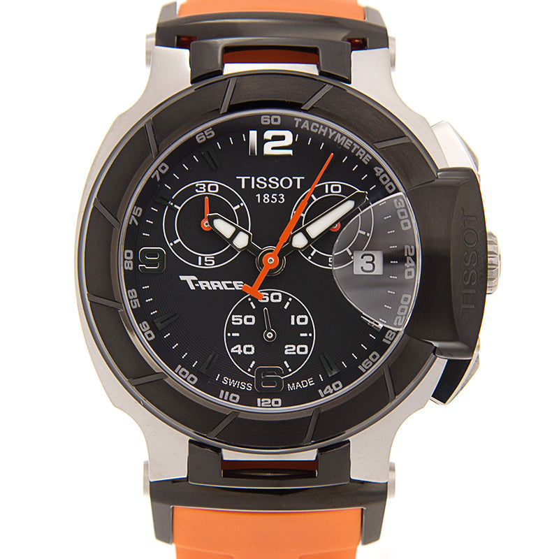  Shop Authentic Tissot T Race Chronograph Black Dial Orange Rubber Strap Watch for Women - T048.217.27.057.00 - Luxxuri