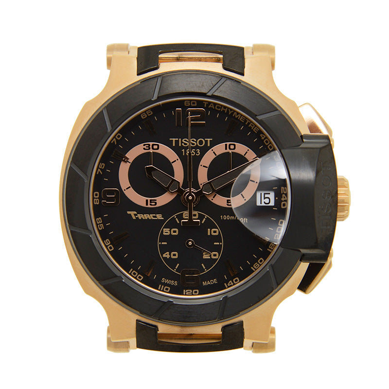  Shop Authentic Tissot T Race Chronograph Automatic Black Dial Black Rubber Strap Watch for Men - T048.417.27.057.06 - Luxxuri