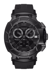  Shop Authentic Tissot T Race Chronograph Black Dial Black Rubber Strap Watch for Men - T048.417.37.057.00 - Luxxuri