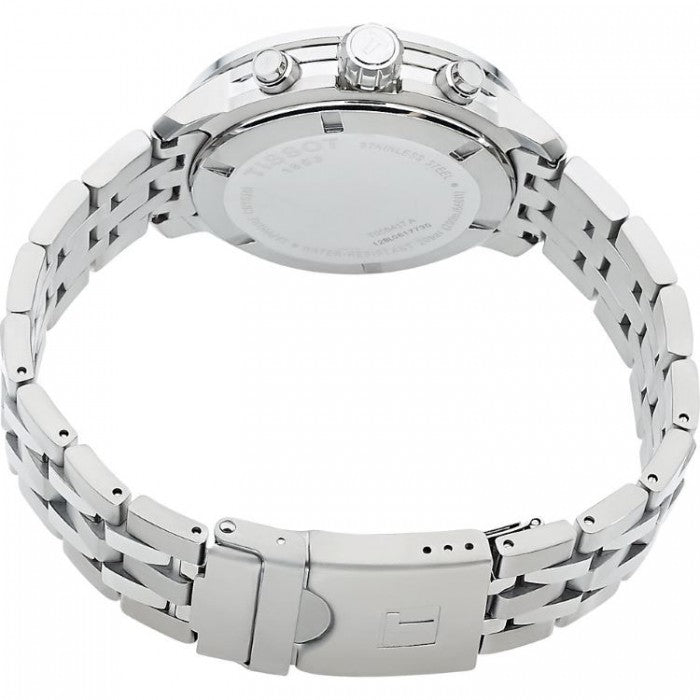 Shop Authentic Tissot PRC 200 Chronograph Quartz Silver Dial Silver Steel Strap Watch For Men - T055.417.11.037.00 - Luxxuri