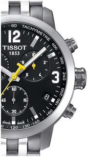  Shop Authentic Tissot PRC 200 Chronograph Black Dial Silver Steel Strap Watch For Men - T055.417.11.057.00 - Luxxuri