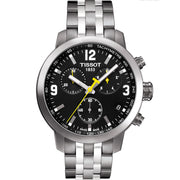  Shop Authentic Tissot PRC 200 Chronograph Black Dial Silver Steel Strap Watch For Men - T055.417.11.057.00 - Luxxuri