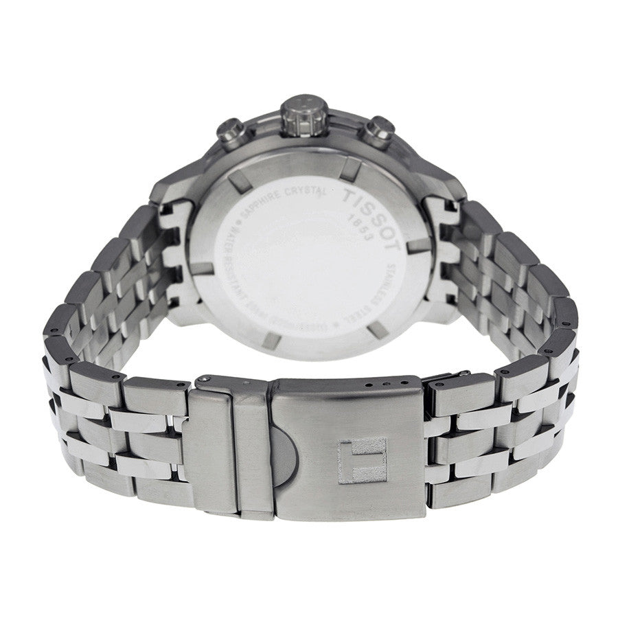  Shop Authentic Tissot PRC 200 Chronograph Black Dial Silver Steel Strap Watch For Men - T055.417.11.057.00 - Luxxuri