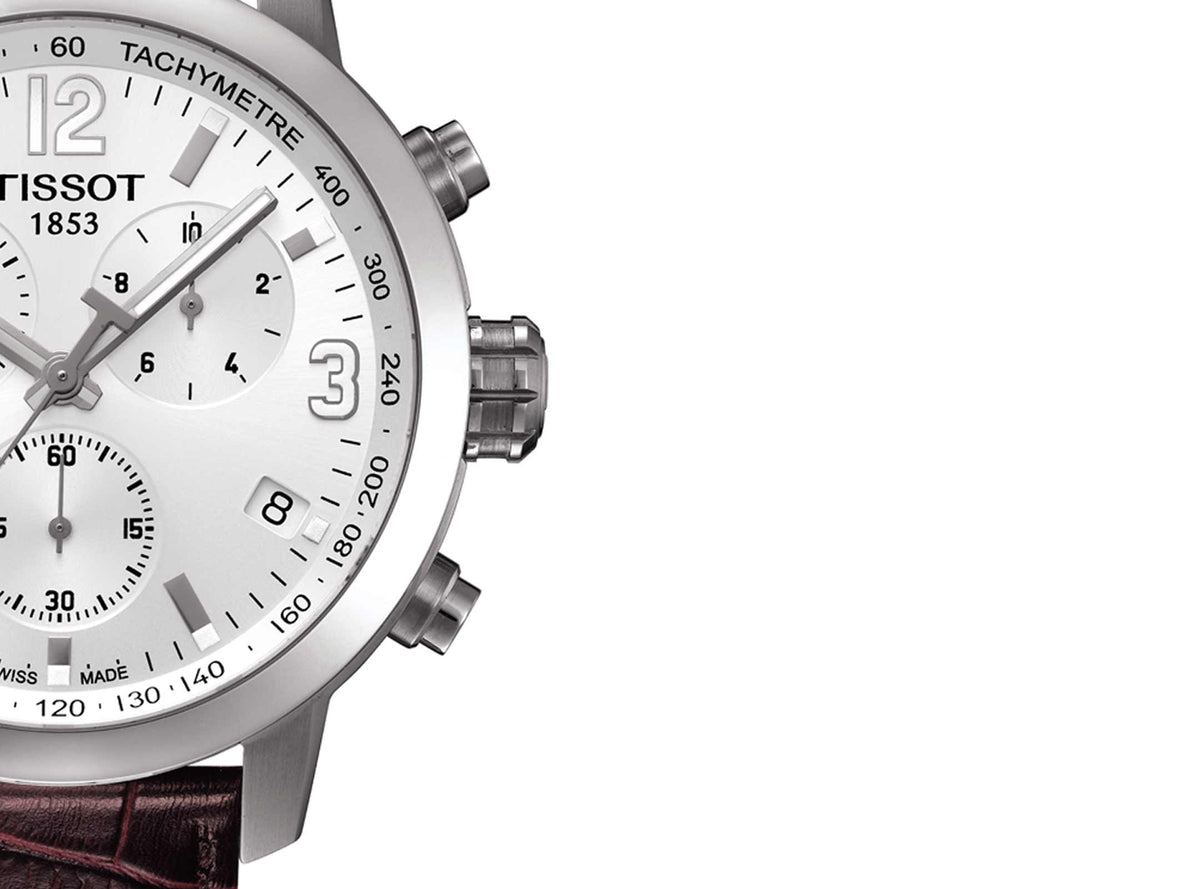  Shop Authentic Tissot PRC 200 Chronograph White Dial Watch For Men - T055.417.16.017.01 - Luxxuri