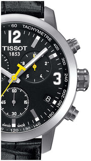  Shop Authentic Tissot PRC 200 Chronograph Black Dial Black Leather Strap Watch For Men - T055.417.16.057.00 - Luxxuri