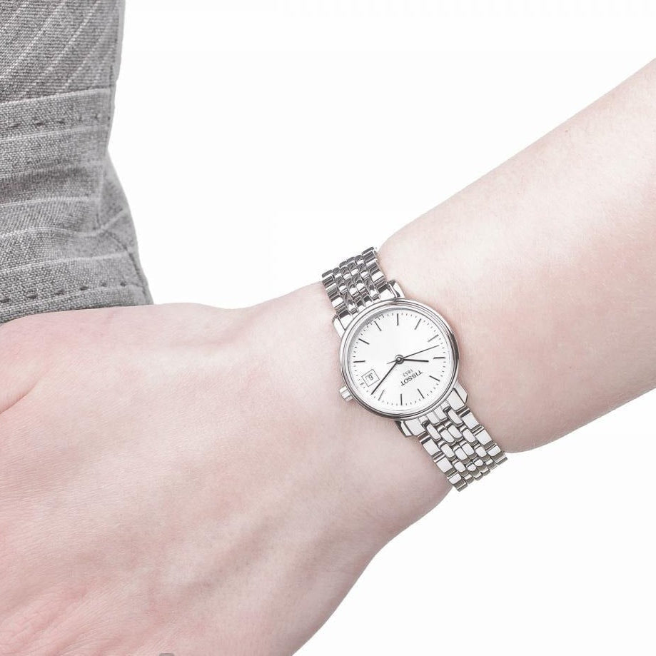  Shop Authentic Tissot T Lady Lovely Silver Dial Silver Steel Strap Watch For Women - T058.009.11.031.00 - Luxxuri