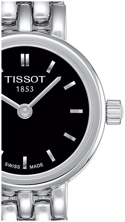  Shop Authentic Tissot T Lady Lovely Black Dial Silver Steel Strap Watch For Women - T058.009.11.051.00 - Luxxuri