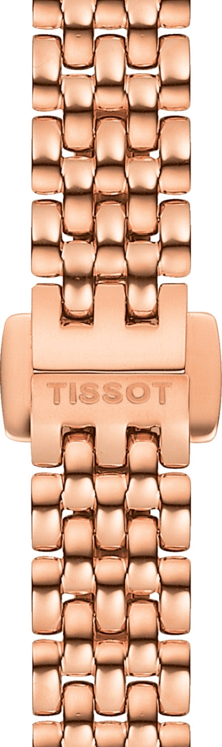 Shop Authentic Tissot T Lady Lovely Mother of Pearl Dial Rose Gold Steel Strap Watch For Women - T058.009.33.111.00 - Luxxuri