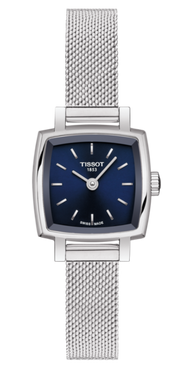  Shop Authentic Tissot Lovely Square Blue Dial Silver Mesh Bracelet Watch For Women - T058.109.11.041.00 - Luxxuri