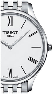  Shop Authentic Tissot T Classic Tradition 5.5 White Dial Watch For Men - T063.409.11.018.00 - Luxxuri