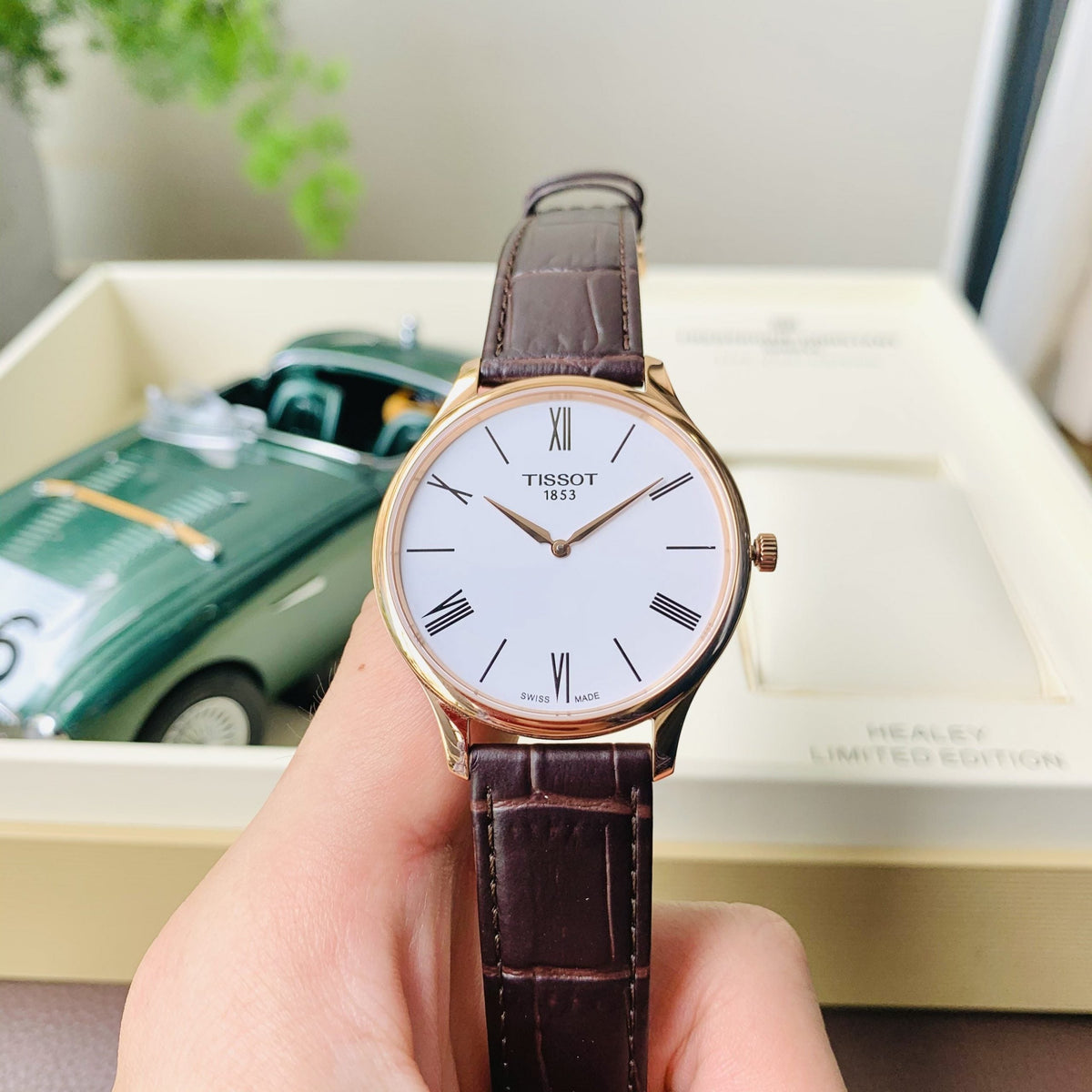  Shop Authentic Tissot Tradition 5.5 White Dial Brown Leather Strap Watch for Men - T063.409.36.018.00 - Luxxuri