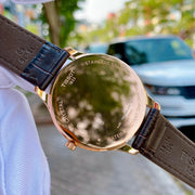  Shop Authentic Tissot Tradition 5.5 White Dial Brown Leather Strap Watch for Men - T063.409.36.018.00 - Luxxuri