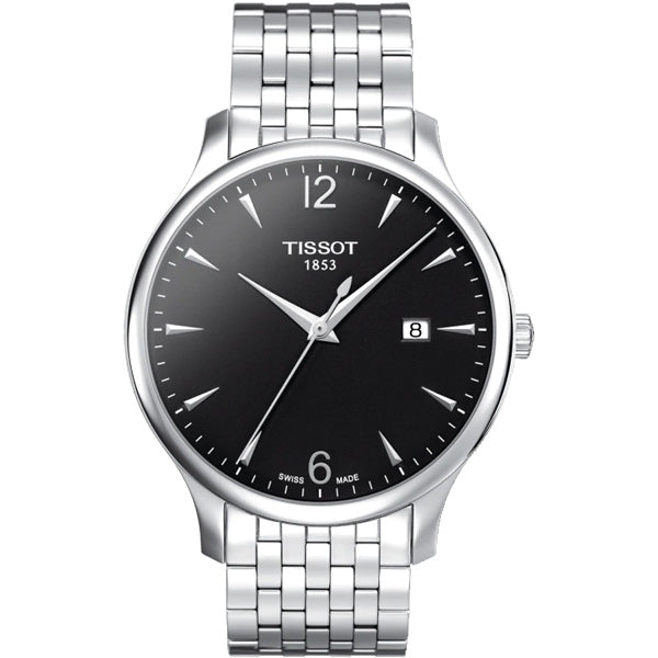  Shop Authentic Tissot T Classic Tradition Black Dial Silver Steel Strap Watch For Men - T063.610.11.057.00 - Luxxuri