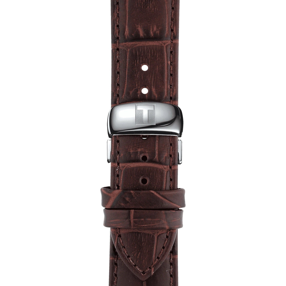 Shop Authentic Tissot T Classic Tradition Silver Dial Brown Leather Strap Watch For Men - T063.610.16.038.00 - Luxxuri