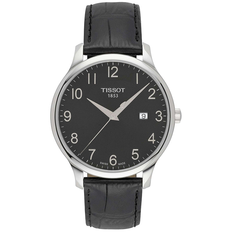  Shop Authentic Tissot T Classic Tradition Black Dial Black Leather Strap Watch For Men - T063.610.16.052.00 - Luxxuri