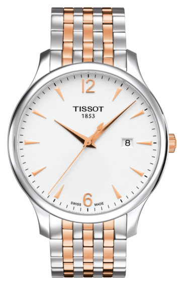  Shop Authentic Tissot T Classic Tradition White Dial Two Tone Mesh Bracelet Watch For Men - T063.610.22.037.01 - Luxxuri
