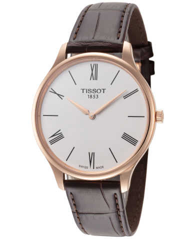  Shop Authentic Tissot Tradition 5.5 White Dial Brown Leather Strap Watch for Men - T063.409.36.018.00 - Luxxuri