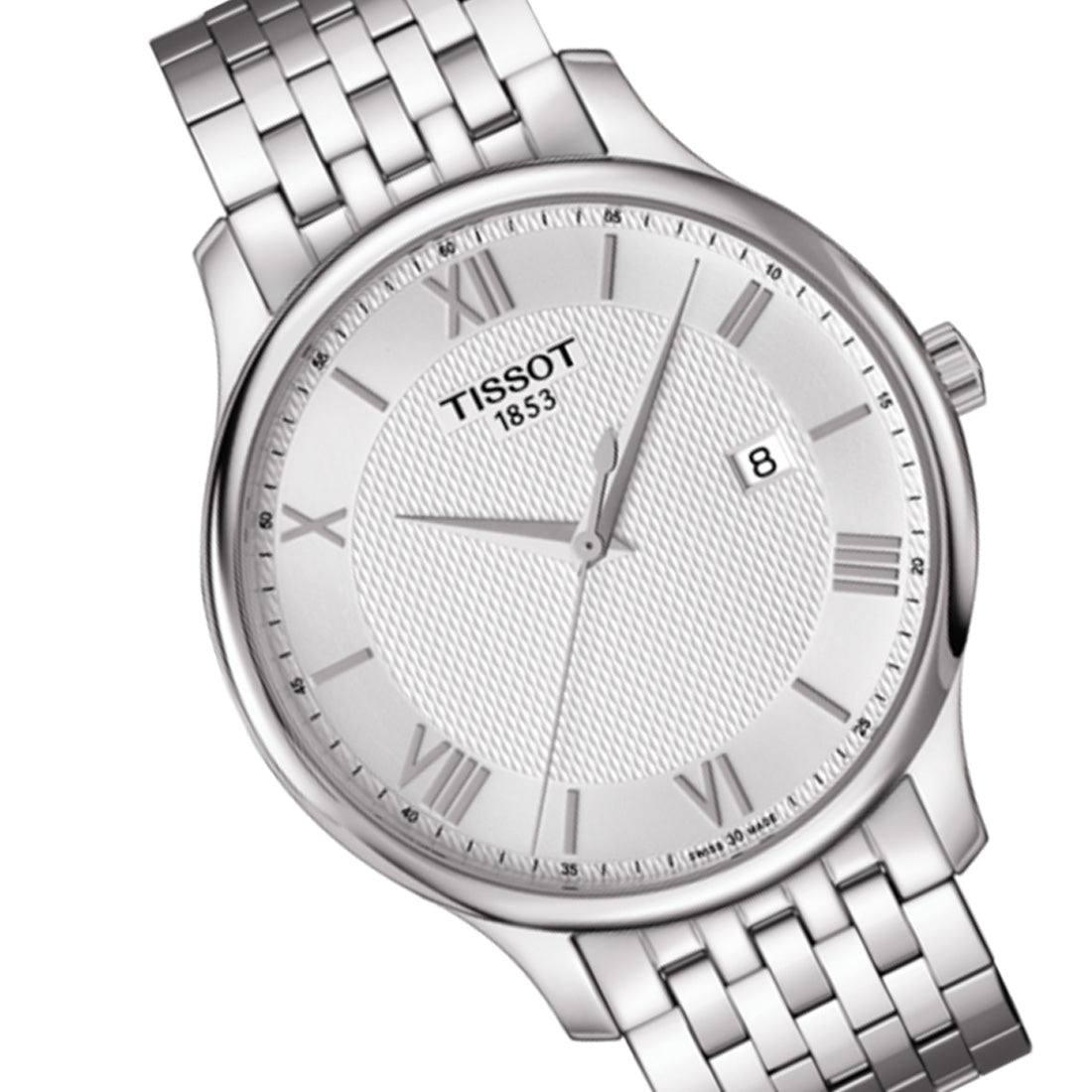  Shop Authentic Tissot T Classic Tradition Silver Dial Silver Steel Strap Watch For Men - T063.610.11.038.00 - Luxxuri