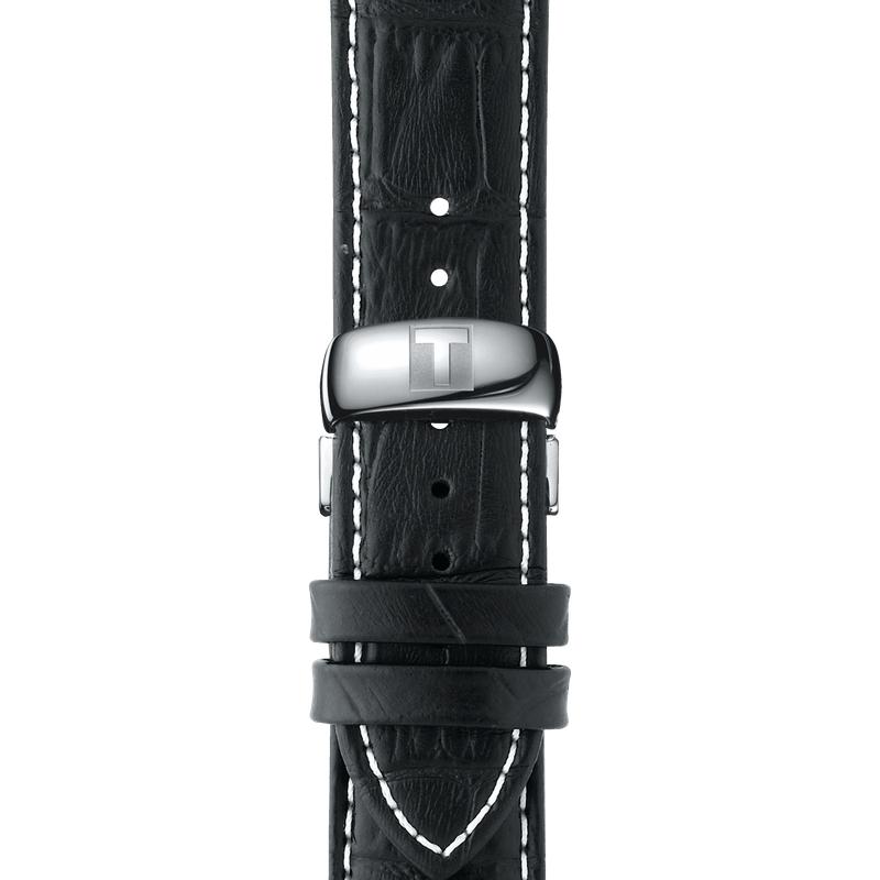 Shop Authentic Tissot T Classic Tradition Chronograph Black Dial Black Leather Strap Watch For Men - T063.617.16.057.00 - Luxxuri