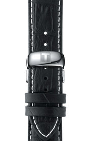  Shop Authentic Tissot Tradition Chronograph Black Dial Black Leather Strap Watch For Men - T0636171605700 - Luxxuri