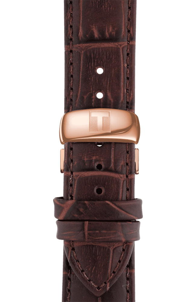  Shop Authentic Tissot T Classic Tradition Chronograph White Dial Brown Leather Strap Watch For Men - T063.617.36.037.00 - Luxxuri