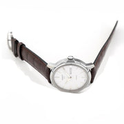  Shop Authentic Tissot Automatics III Steel White Dial Brown Leather Strap Watch For Men - T065.430.16.031.00 - Luxxuri