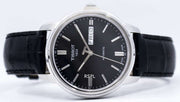  Shop Authentic Tissot Automatics III Day Date Black Dial Black Leather Strap Watch For Men - T065.430.16.051.00 - Luxxuri