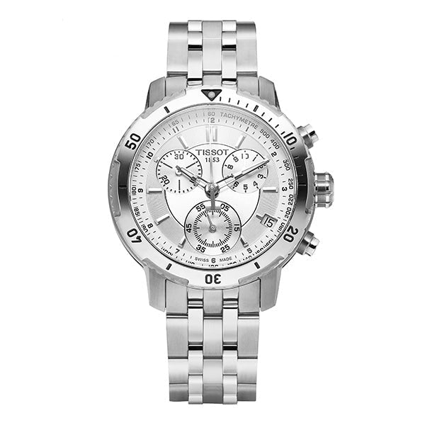  Shop Authentic Tissot PRS 200 Chronograph Silver Dial Watch For Men - T067.417.11.031.00 - Luxxuri