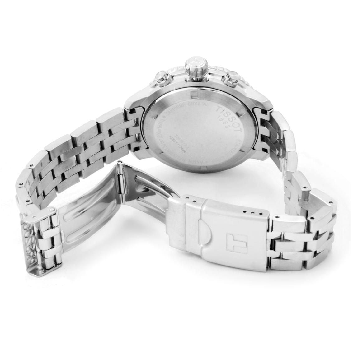  Shop Authentic Tissot T Sport PRS 200 Chronograph Blue Dial Silver Steel Strap Watch For Men - T067.417.11.041.00 - Luxxuri