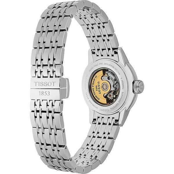  Shop Authentic Tissot Carson Automatic Black Dial Silver Steel Strap Watch For Women - T085.207.11.051.00 - Luxxuri