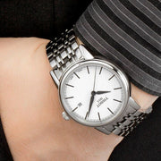  Shop Authentic Tissot Carson Steel White Dial Silver Steel Strap Watch For Men - T085.410.11.011.00 - Luxxuri