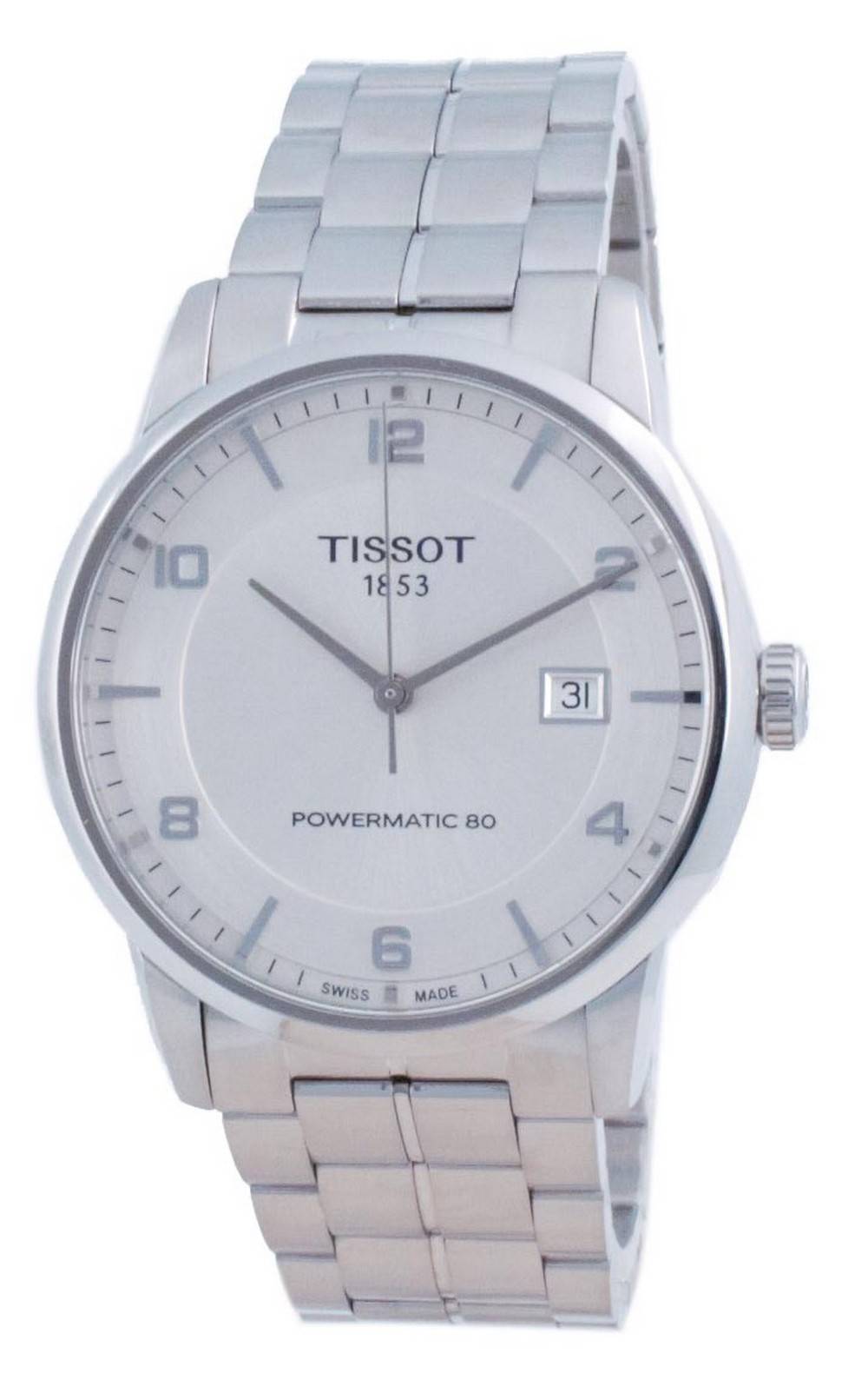  Shop Authentic Tissot Luxury Powermatic 80 Silver Dial Silver Steel Strap Watch For Men - T086.407.11.037.00 - Luxxuri