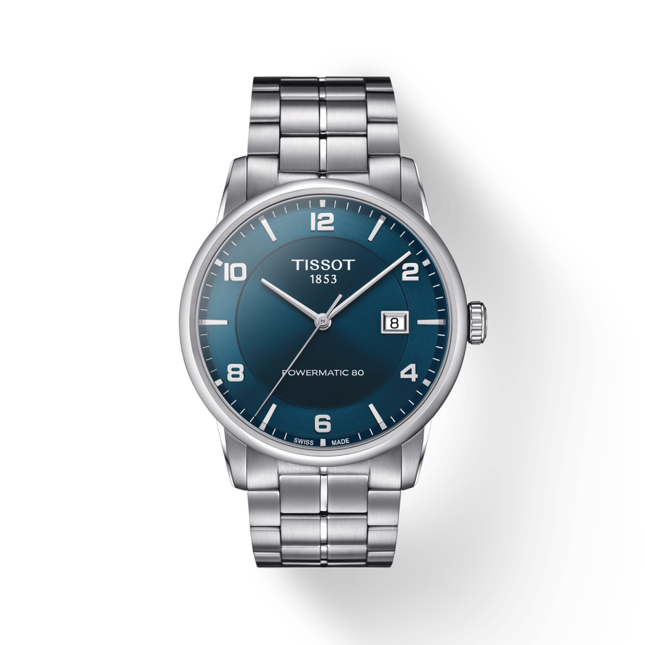  Shop Authentic Tissot Luxury Powermatic 80 Blue Dial Silver Steel Strap Watch For Men - T086.407.11.047.00 - Luxxuri