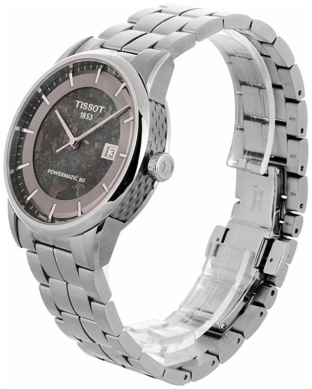  Shop Authentic Tissot Luxury Powermatic 80 Anthracite Grey Dial Silver Steel Strap Watch For Men - T086.407.11.061.10 - Luxxuri