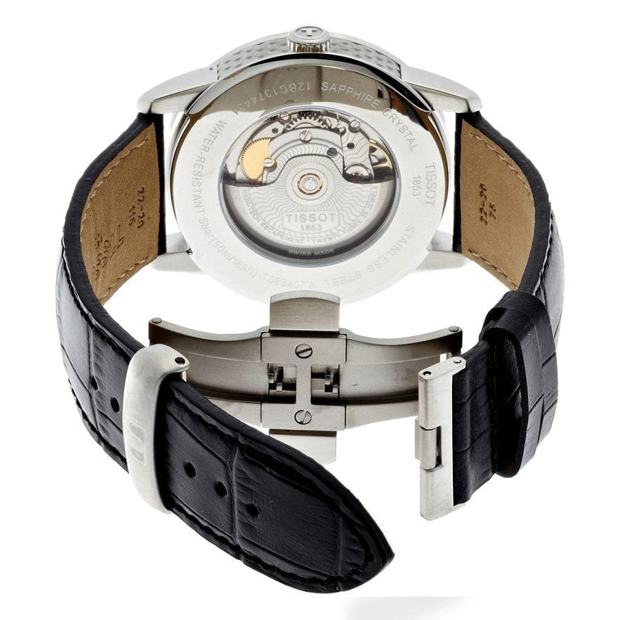 Shop Authentic Tissot T Classic Luxury Black Dial Black Leather Strap Watch For Men - T086.407.16.051.00 - Luxxuri