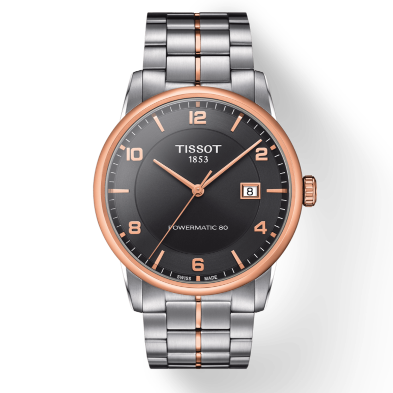  Shop Authentic Tissot T Classic Luxury Powermatic 80 Black Dial Silver Steel Strap Watch For Men - T086.407.22.067.00 - Luxxuri